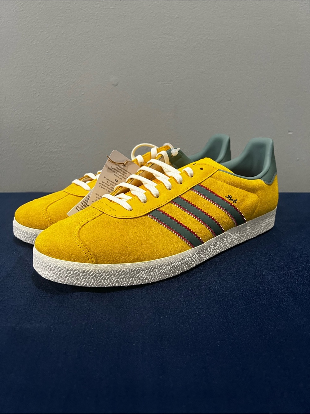 Adidas Originals Gazelle Jamaica X Bob Marley Bold Gold KJ3532 Size 11.5 Men’s